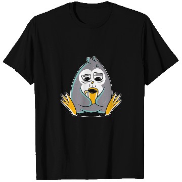 Discover Penguin Pet Morning Coffee Sleep T-Shirts