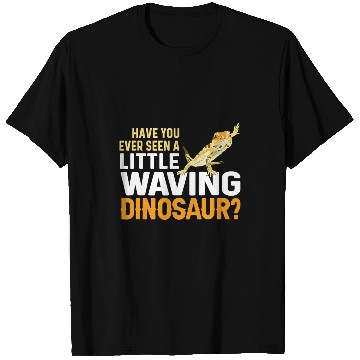 Discover Bearded Dragon Pet Reptile Waving Dinosaur Herpetologist T-Shirts
