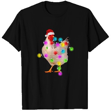 Discover Chicken Pet Christmas Light Tree xmass Santa 0 T-Shirts