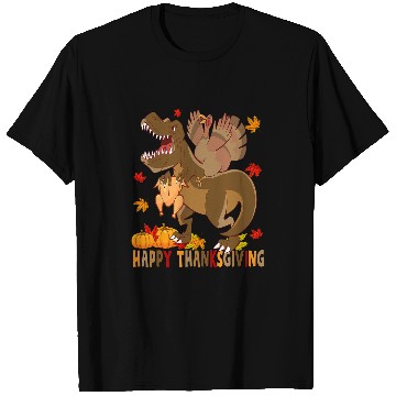 Discover Dinosaur Pet Rawr Thanksgiving Boys Turkey Saurus T rexs Pilgrim 3 T-Shirts