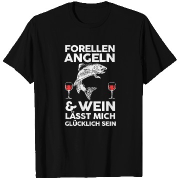 Discover Fishing Fun Wines Trout Angler T-Shirts