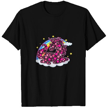 Discover Unicorn Pet Pattern Rainbow Unicorn Art September International Dot Day T-Shirts