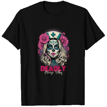 Discover nurses Job Dia De Los Muertos nurses Day of The nurses Sugar T-Shirts