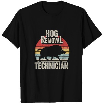 Discover Pig Pet Vintage Retro Hog Removal Technician Pig Boar Hunting 99 T-Shirts