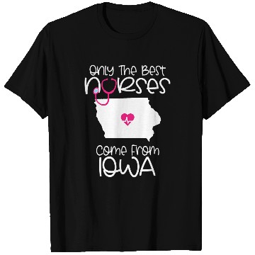 Discover nurses Job Iowa RN CNA LPN Nursing Student Graduation T-Shirts