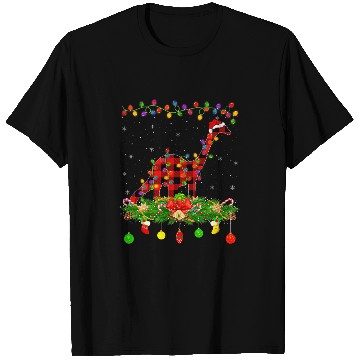 Discover Dinosaur Pet  Brontosaurus Christmas Pajama T-Shirts
