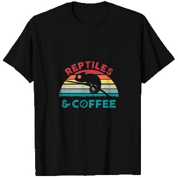Discover Chameleon Pet Reptiles And Coffee Chameleon Lizards Exotic Pet T-Shirts