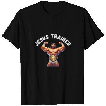 Discover Sport Wrestling Jesus Trained Wrestling Jesus Trained God Family Wrestling 2 T-Shirts