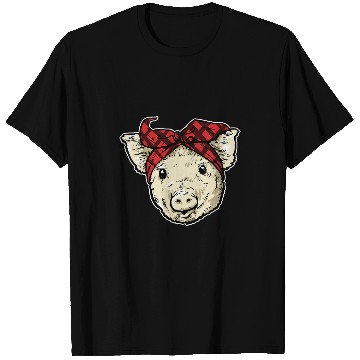 Discover Pig Pet With Bandana Pigs Farmer T-Shirts