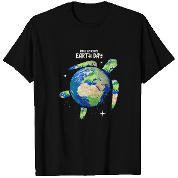 Discover Turtle Pet Earth Day Make Everyday Earth Day Earth Sea Turtle Art T-Shirts