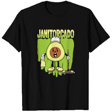Discover Janitorcado 2Caretaker Cleaner School Custodian Janitor T-Shirts