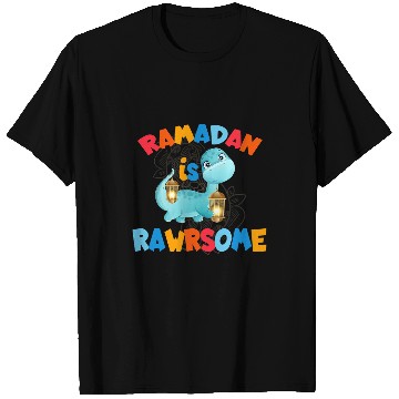 Discover Dinosaur Pet Ramadan Is Rawrsome Ramadan Mubarak T-Shirts