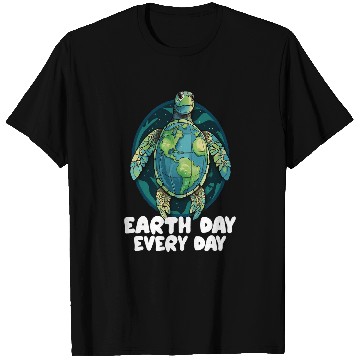 Discover Turtle Pet Earth Day Everyday Sea Turtle Environment Save Earth T-Shirts