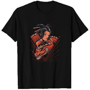 Discover Japanese Art I Kimono I Red Dragon I Japan T-Shirts