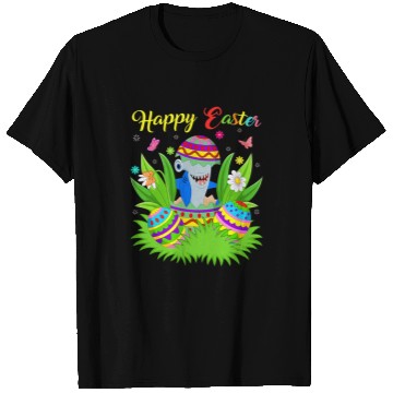Discover Shark Pet Floral Easter Egg Funny Hammerhead Shark Easter T-Shirts