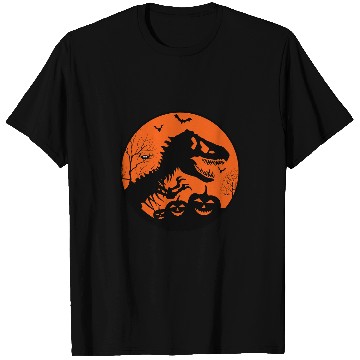 Discover Dinosaur Pet Halloween Night Pumpkin JackOLantern TRex 8 T-Shirts