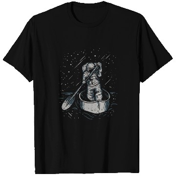Discover Astronaut Job paddle in canoe boat design for canutes T-Shirts