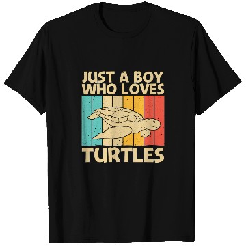 Discover Turtle Pet Design For Boys Kids Sea Turtle Aquatic Animal T-Shirts