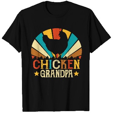 Discover Chicken Pet Grandpa Funny Poultry Farm Chicken T-Shirts