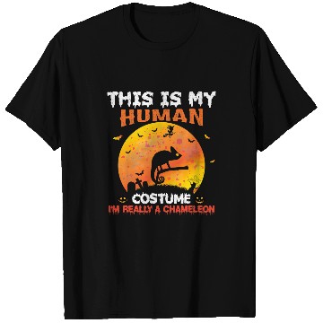 Discover Chameleon Pet This Is My Human Costume Im Really a Chameleon Halloween T-Shirts