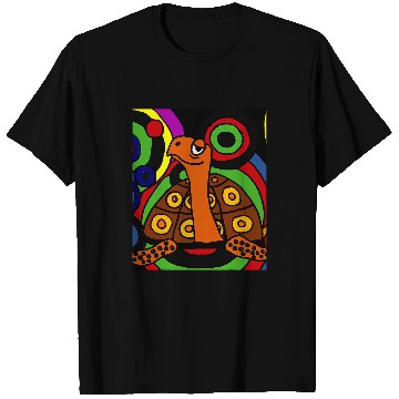 Discover Turtle Pet Smiletodaytees Cute Artistic Box Turtle Abstract Art T-Shirts