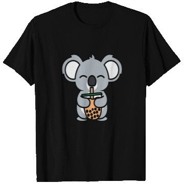 Discover Koala Pet Kawaii Koala Bear Bubble Tea Drink Koala Loves Boba Tea T-Shirts