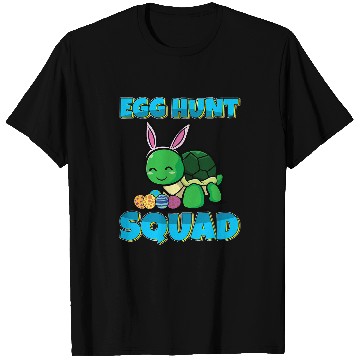 Discover Turtle Pet Egg Hunt Squad Cute Turtle Easter Eggs Hunting T-Shirts