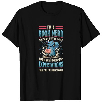 Discover Book Fun Im A Book Nerd Fantasy World Book Lover 1 T-Shirts
