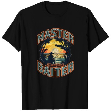 Discover Fishing Fun Master Baiter Worldwide Fishing Enthusiast T-Shirts
