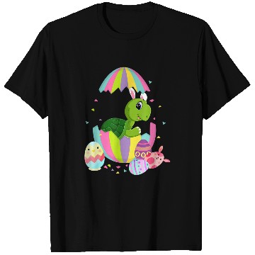 Discover Turtle Pet Easter Egg Bunny Easter Bunny T-Shirts