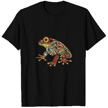 Discover Frog Pet Native American Indian Style Art Pacific Northwest 10 T-Shirts