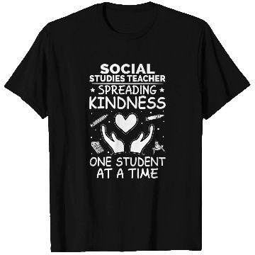 Discover Book Fun Social Studies Teacher Spreading Kindness One Student T-Shirts