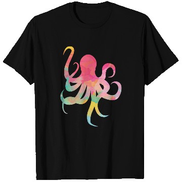 Discover Octopus Pet Cute Colorful Octopus Art Sea Life T-Shirts