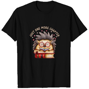 Discover Hedgehog Pet Book Nerd Just one more Chapter T-Shirts