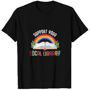 Discover Book Fun Rainbow Support Your Local Library Book Readers Lovers T-Shirts