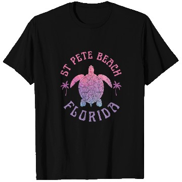 Discover Turtle Pet St Pete Beach Florida Sea Turtle Summer Vacation T-Shirts