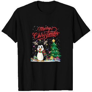 Discover Penguin Pet Santa Penguin Christmas Tree Light Pajama Xmas 270 T-Shirts