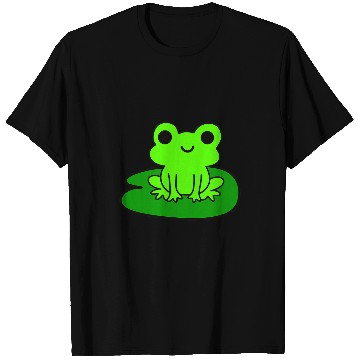 Discover Frog Pet on Lily Pad Cute T-Shirts