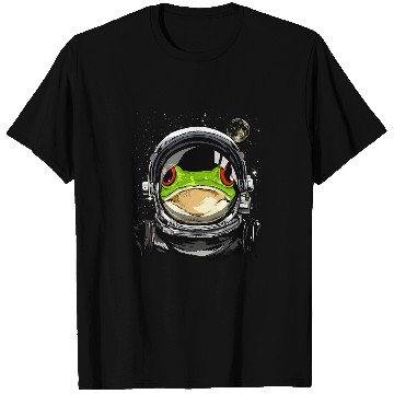 Discover Frog Pet Outer Space Astronaut Frog Animal Face Frog Lover Galaxy T-Shirts