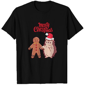 Discover Hedgehog Pet Christmas Gingerbread hedgehog T-Shirts
