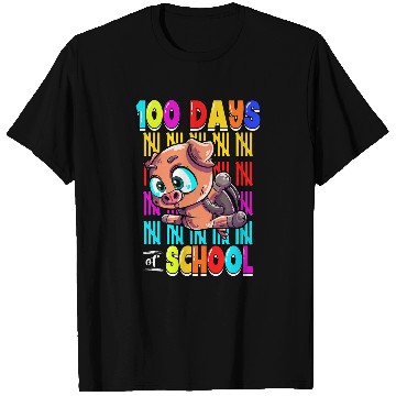 Discover Pig Pet 100 Days Of School T-Shirts