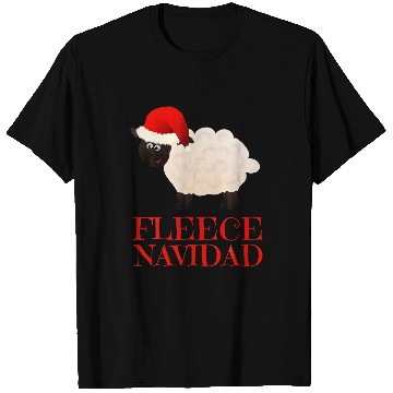 Discover Sheep Pet Funny Feliz Navidad Pun Sheep Fleece Navidad T-Shirts