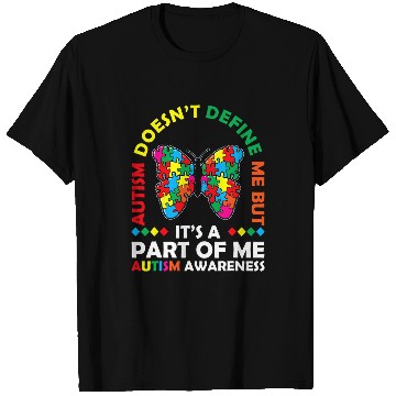 Discover Autism Puzzle Doesnt Define Me But Its A Part Of Me Love Advocacy T-Shirts