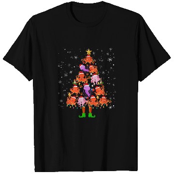 Discover Octopus Pet Christmas Tree Santa Hat Ugly Christmas Sweater T-Shirts