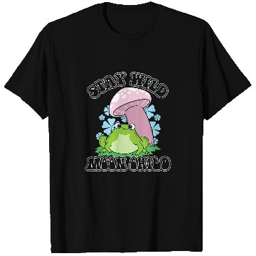 Discover Frog Pet Pastel Goth Kawaii Frog Toadstool Stay Wild Moon Child T-Shirts