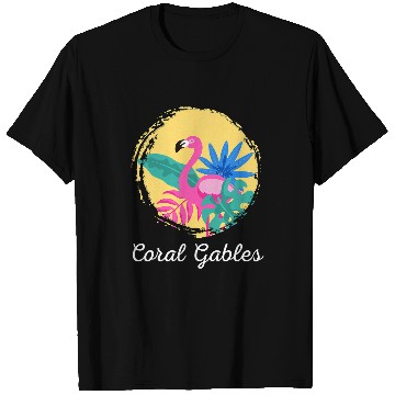 Discover Flamingo Pet Coral Gables Florida Beach T-Shirts