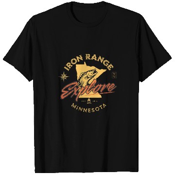 Discover Fishing Fun Iron Range Minnesota Fishing Gear MN Walleye T-Shirts