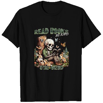 Discover Book Fun Read Books Be Kind Stay Weird 2 T-Shirts