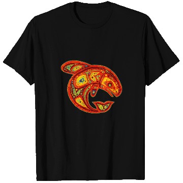 Discover Whale Pet Native American Totem ORCA Killer Whale 7 Fan Fun T-Shirts
