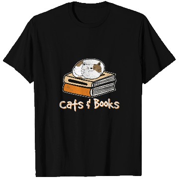 Discover Book Fun Cats Books Cat Lover Bookworm Cat Mom Book Reader Reading T-Shirts